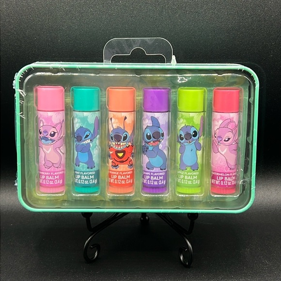 Disney Stitch 6 Piece Lip Balm Limited Edition Collection Tin Set - Picture 1 of 3